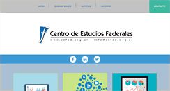 Desktop Screenshot of cefed.org.ar